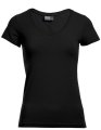 Dames T-shirt Promodoro Slim Fit V-Neck-T zwart